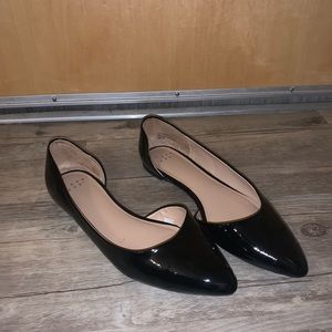 Black flats size 8